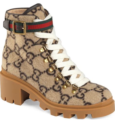 chunky gucci boots|gucci monogram boots price.